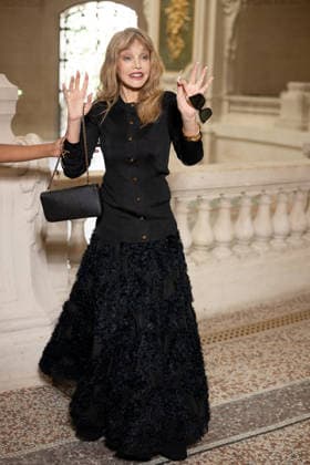 PFW - Chanel Photocall Arielle Dombasle attending the Chanel Haute Couture Fall Winter 2026 2027 show as part of Paris Fashion Week in Paris, France on July 07, 2026. Photo by Laurent Zabulon ABACAPRESS.COM Paris  Copyright: xZabulonxLaurent ABACAx