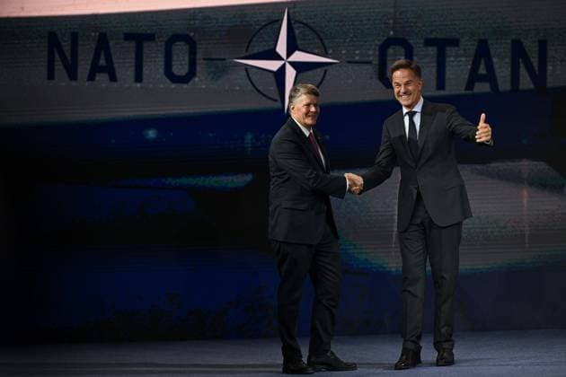 NATO Heads of State and Government Summit in Ankara ANKARA, TURKIYE - JULY 7: NATO Secretary General Mark Rutte attend the Defence Industry Forum, which opened the 36th NATO Heads of State and Government Summit in Ankara, Turkiye, on July 7, 2026. Ismail Aslandag Anadolu Ankara Turkey. Editorial use only. Please get in touch for any other usage.  Copyright: x2026xAnadoluxIsmailxAslandagx