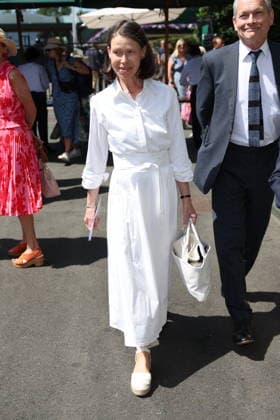 . 07 07 2026. London, United Kingdom. Lady Sarah Chatto arriving on day nine of the Wimbledon Tennis Championships in London.  xStephenxLockx xi-Imagesx IIM-26890-0002
