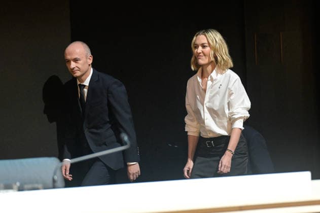 Inditex Annual Shareholders Meeting at the Arteixo headquarters Inditex s non-executive chairwoman, Marta Ortega, and Inditex CEO Óscar García Maceiras, during the Inditex Group’s Annual General Shareholders’ Meeting on July 7, 2026, in Arteixo, A Coruna, Galicia, Spain. The corporate and financial meeting brings together top executives, board members, and shareholders to vote on the annual financial statements, ratify the excellent financial results of the previous fiscal year, approve the dividend distribution, and analyze the expansion and sustainable innovation plan for its global brands. JULY 7, 2026 A. M. A Coruna, Galicia A Coruna, Galicia, Spain  Copyright: xM.xDylanx 7651205