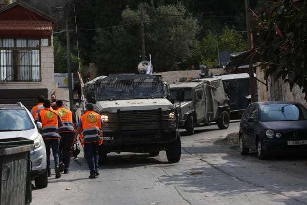 Israeli forces destroy Palestinian home during raid in Nablus NABLUS, WEST BANK, PALESTINE - JULY 7: Firefighters intervene to extinguish the fire that broke out at the site after Israeli forces carried out a raid in Nablus, West Bank, Palestine on July 7, 2026. During the raid, Israeli forces surrounded a Palestinian-owned house and destroyed it with explosives. The house was completely damaged following the attack. Nedal Eshtayah Anadolu Nablus West Bank. Editorial use only. Please get in touch for any other usage.  Copyright: x2026xAnadoluxNedalxEshtayahx