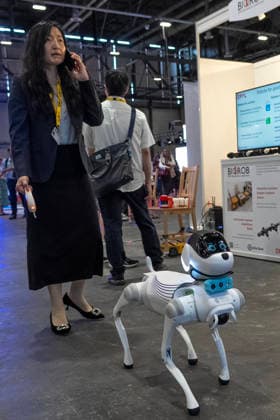 World Summit on Artificial Intelligence Jean Marc Ferré MAXPPP Geneva July 7, 2026 Embodied Intelligence AI Pet on display during the World Summit on Artificial Intelligence at Palexpo in Geneva on July 7, 2026 Photo by Jean Marc Ferré MAXPPP Geneva, Geneva, Switzerland  Copyright: xMAXPPPxJeanxMarcxFerréx FRR202607077881 FRR202607077881