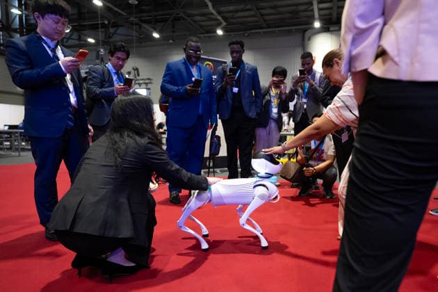 World Summit on Artificial Intelligence Jean Marc Ferré MAXPPP Geneva July 7, 2026 Embodied Intelligence AI Pet on display during the World Summit on Artificial Intelligence at Palexpo in Geneva on July 7, 2026 Photo by Jean Marc Ferré MAXPPP Geneva, Geneva, Switzerland  Copyright: xMAXPPPxJeanxMarcxFerréx FRR202607077882 FRR202607077882