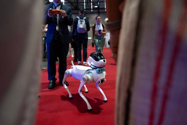 World Summit on Artificial Intelligence Jean Marc Ferré MAXPPP Geneva July 7, 2026 Embodied Intelligence AI Pet on display during the World Summit on Artificial Intelligence at Palexpo in Geneva on July 7, 2026 Photo by Jean Marc Ferré MAXPPP Geneva, Geneva, Switzerland  Copyright: xMAXPPPxJeanxMarcxFerréx FRR202607077883 FRR202607077883