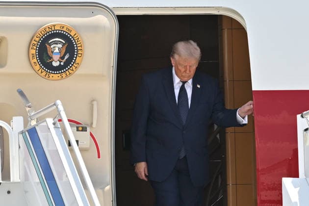 US President Donald Trump in Ankara ANKARA, TURKIYE - JULY 07: US President Donald Trump, who is paying an official visit to Turkiye ahead of the 36th NATO Heads of State and Government Summit, arrives at Ankara Airport in Ankara, Turkiye, on July 07, 2026. Abdullah Guclu Anadolu Ankara Turkey. Editorial use only. Please get in touch for any other usage.  Copyright: x2026xAnadoluxAbdullahxGuclux