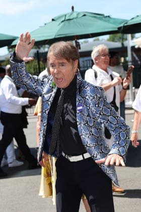 . 07 07 2026. London, United Kingdom. Sir Cliff Richard arriving on day nine of the Wimbledon Tennis Championships in London.  xStephenxLockx xi-Imagesx IIM-26890-0006