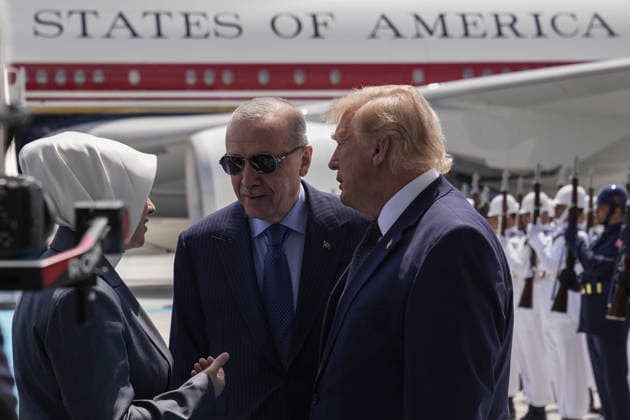 Turkish President Recep Tayyip Erdogan welcomes US President Donald Trump in Ankara ANKARA, TURKIYE - JULY 07: Turkish President Recep Tayyip Erdogan welcomes US President Donald Trump at Ankara Airport, who is paying an official visit to Turkiye ahead of the 36th NATO Heads of State and Government Summit in Ankara, Turkiye, on July 07, 2026. Osmancan Gürdogan Anadolu Ankara Turkey. Editorial use only. Please get in touch for any other usage.  Copyright: x2026xAnadoluxOsmancanxGürdoÄüanx