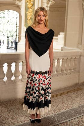 PFW - Chanel Photocall Sarah Pidgeon attending the Chanel Haute Couture Fall Winter 2026 2027 show as part of Paris Fashion Week in Paris, France on July 07, 2026. Photo by Laurent Zabulon ABACAPRESS.COM Paris  Copyright: xZabulonxLaurent ABACAx
