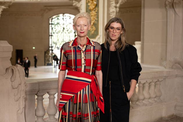 PFW - Chanel Photocall Tilda Swinton and Honor Swinton Byrne attending the Chanel Haute Couture Fall Winter 2026 2027 show as part of Paris Fashion Week in Paris, France on July 07, 2026. Photo by Laurent Zabulon ABACAPRESS.COM Paris  Copyright: xZabulonxLaurent ABACAx