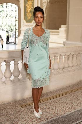 PFW - Chanel Photocall Quen Blackwell attending the Chanel Haute Couture Fall Winter 2026 2027 show as part of Paris Fashion Week in Paris, France on July 07, 2026. Photo by Laurent Zabulon ABACAPRESS.COM Paris  Copyright: xZabulonxLaurent ABACAx