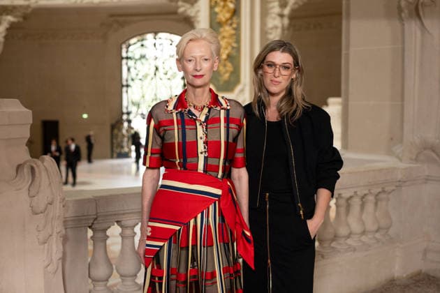 PFW - Chanel Photocall Tilda Swinton and Honor Swinton Byrne attending the Chanel Haute Couture Fall Winter 2026 2027 show as part of Paris Fashion Week in Paris, France on July 07, 2026. Photo by Laurent Zabulon ABACAPRESS.COM Paris  Copyright: xZabulonxLaurent ABACAx