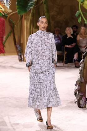 PFW Haute Couture Chanel Runway JD A model walks the runway at the Chanel show during Haute Couture Fashion Week in Paris, France, on 7 July 2026. Photo by Jerome Dominé ABACAPRESS.COM Paris France  Copyright: xDominexJerome ABACAx