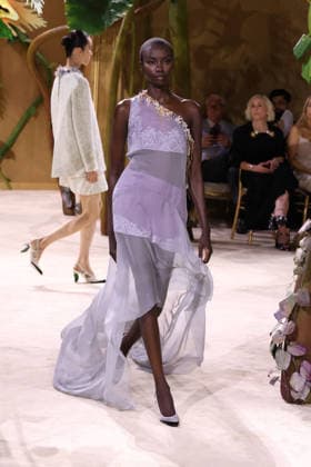 PFW Haute Couture Chanel Runway JD A model walks the runway at the Chanel show during Haute Couture Fashion Week in Paris, France, on 7 July 2026. Photo by Jerome Dominé ABACAPRESS.COM Paris France  Copyright: xDominexJerome ABACAx