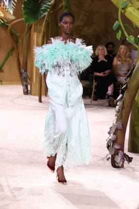PFW Haute Couture Chanel Runway JD A model walks the runway at the Chanel show during Haute Couture Fashion Week in Paris, France, on 7 July 2026. Photo by Jerome Dominé ABACAPRESS.COM Paris France  Copyright: xDominexJerome ABACAx
