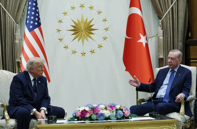Turkish President Erdogan welcomes US President Trump with official ceremony in Ankara ANKARA, TURKIYE - JULY 7: (----EDITORIAL USE ONLY MANDATORY CREDIT - TURKISH PRESIDENCY MURAT KULA HANDOUT - NO MARKETING NO ADVERTISING CAMPAIGNS - DISTRIBUTED AS A SERVICE TO CLIENTS----) Turkish President Recep Tayyip Erdogan meets with US President Donald Trump, who is paying an official visit to Turkiye ahead of the 36th NATO Heads of State and Government Summit, at the Presidential Complex in Ankara, Turkiye on July 7, 2026. TUR Presidency Murat Kula Anadolu Ankara Turkey. Editorial use only. Please get in touch for any other usage.  Copyright: x2026xAnadoluxTURxPresidencyx xMuratxKulax