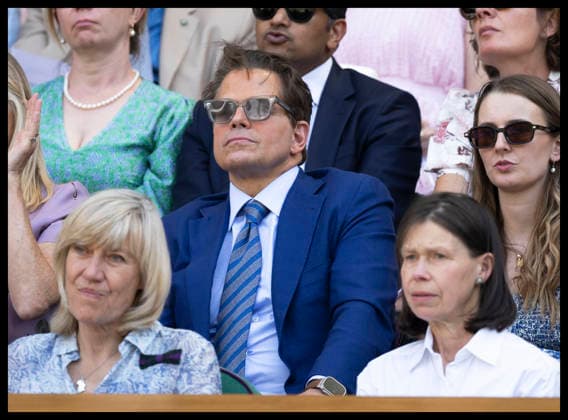 . 07 07 2026. London, United Kingdom. Anthony Scaramucci in the Royal Box on day nine of the Wimbledon Tennis Championships in London.  xStephenxLockx xi-Imagesx IIM-26890-0049