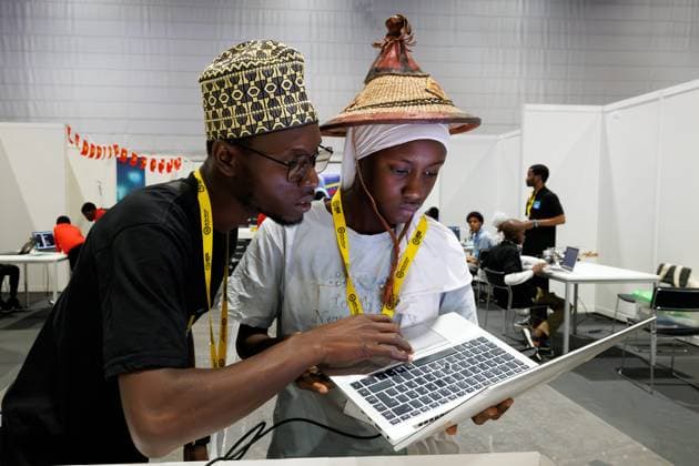 AI FOR GOOD GLOBAL SUMMIT PHOTOPQR LE DAUPHINE Grégory YETCHMENIZA Geneva, July 7, 2026, Geneva, Switzerland, July 7: The AI for Good Summit—artificial intelligence for the common good—organized under the auspices of the UN, is open to the public at Palexpo, featuring an exhibition and conferences. It showcases the latest humanoid robots and aims to lay the groundwork for ethical governance, with Geneva hoping to become the global hub for this initiative. Grégory Yetchmeniza, Le Dauphiné Libéré World Summit on Artificial Intelligence at Palexpo in Geneva, July 7, 2026, Geneva, France  Copyright: xPHOTOPQR LExDAUPHINE MAXPPPxGrégoryxYETCHMENIZAx 20260707JDL8440 20260707JDL8440