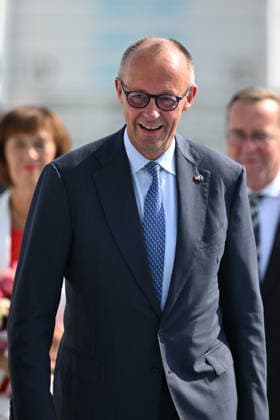 German Chancellor Friedrich Merz arrives Ankara for 36th NATO Summit ANKARA, TURKIYE - JULY 7: German Chancellor Friedrich Merz arrives at Ankara Airport for the 36th NATO Summit in Ankara, Turkiye on July 7, 2026. Muhammed Abdullah Kurtar Anadolu Ankara Turkey. Editorial use only. Please get in touch for any other usage.  Copyright: x2026xAnadoluxMuhammedxAbdullahxKurtarx
