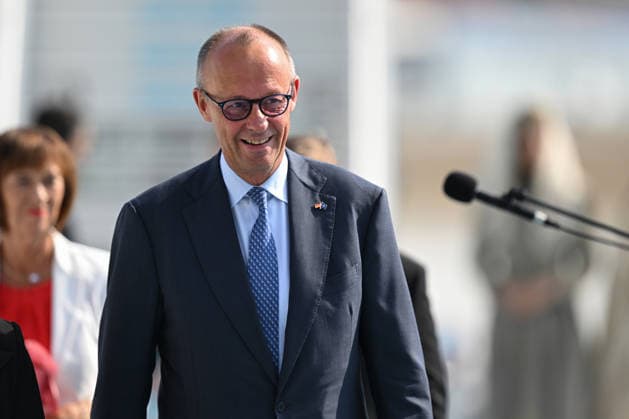 German Chancellor Friedrich Merz arrives Ankara for 36th NATO Summit ANKARA, TURKIYE - JULY 7: German Chancellor Friedrich Merz arrives at Ankara Airport for the 36th NATO Summit in Ankara, Turkiye on July 7, 2026. Muhammed Abdullah Kurtar Anadolu Ankara Turkey. Editorial use only. Please get in touch for any other usage.  Copyright: x2026xAnadoluxMuhammedxAbdullahxKurtarx