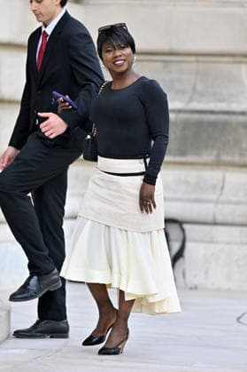 PFW Haute Couture Chanel Outside Arrivals JR Surya Bonaly arriving at the Chanel show during Haute Couture Fashion Week in Paris, France, on 7 July 2026. Photo by Julien Reynaud APS-Medias ABACAPRESS.COM Paris France  Copyright: xReynaudxJulien APS-Medias ABACAx