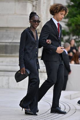 PFW Haute Couture Chanel Outside Arrivals JR Eye Haidara arriving at the Chanel show during Haute Couture Fashion Week in Paris, France, on 7 July 2026. Photo by Julien Reynaud APS-Medias ABACAPRESS.COM Paris France  Copyright: xReynaudxJulien APS-Medias ABACAx