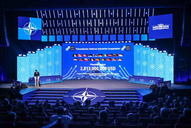 July 7, 2026, Ankara, Turkey: Secretary General of NATO, Mark Rutte speaks during the Defence Industry Forum during the 2026 NATO Ankara Summit in Ankara, Turkiye, on July 7th, 2026. Ankara Turkey - ZUMAz156 20260707_zip_z156_018 Copyright: xBeataxZawrzelx