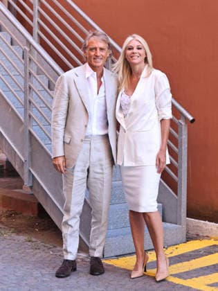 IPA86474424 - Rome, RAI Teulada headquarters, presentation of La partita del cuore 2026. Pictured: Roberto Mancini, Eleonora Daniele  Copyright: xMarcoxProvvisionatox xMarcoxProvvisionatox 86474424
