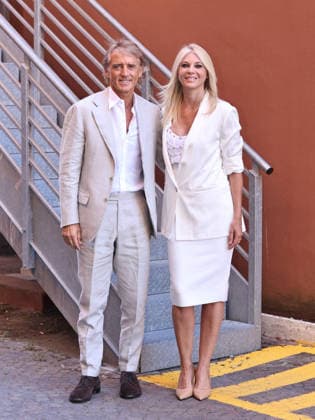 IPA86474428 - Rome, RAI Teulada headquarters, presentation of La partita del cuore 2026. Pictured: Roberto Mancini, Eleonora Daniele  Copyright: xMarcoxProvvisionatox xMarcoxProvvisionatox 86474428
