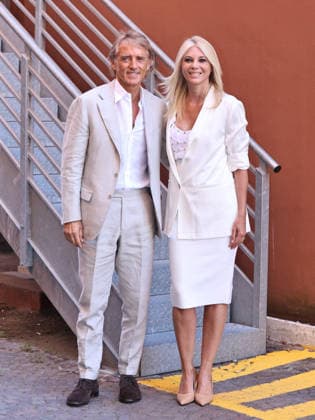 IPA86474432 - Rome, RAI Teulada headquarters, presentation of La partita del cuore 2026. Pictured: Roberto Mancini, Eleonora Daniele  Copyright: xMarcoxProvvisionatox xMarcoxProvvisionatox 86474432