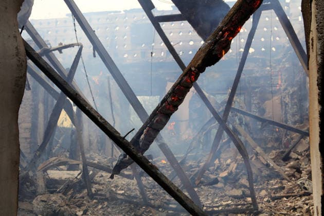 RECORD DATE NOT STATED The aftermath of a massive combined Russian attack on a residential building, Vyshneve, Kyiv region, Ukraine, on July 6, 2026. Russian forces launched a large-scale attack on the city and the region using ballistic and cruise missiles, as well as attack drones. Dozens of houses on five streets were destroyed, while warehouses and businesses sustained damage. More than 600 local residents were evacuated due to the detonation of explosive hazards. Six people were killed and at least 26 others were injured, including a nine-month-old baby and a 12-year-old child (Photo by Volodymyr Tarasov Ukrinform) Russian forces strike Zaporizhzhia with two guided bombs  Copyright: xVolodymyrxTarasovx