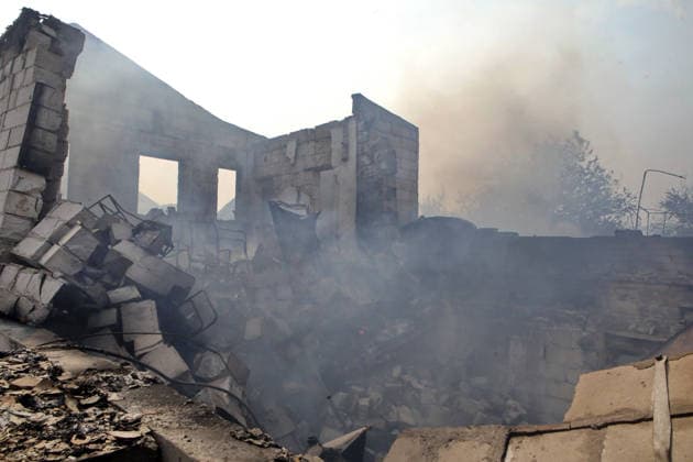 RECORD DATE NOT STATED The aftermath of a massive combined Russian attack on a residential building, Vyshneve, Kyiv region, Ukraine, on July 6, 2026. Russian forces launched a large-scale attack on the city and the surrounding region using ballistic and cruise missiles, as well as attack drones. Dozens of houses on five streets were destroyed, while warehouses and businesses were damaged. More than 600 local residents were evacuated because of the risk posed by unexploded ordnance. Six people were killed and at least 26 injured, including a nine-month-old infant and a 12-year-old child (Photo by Volodymyr Tarasov Ukrinform) Russian forces strike Zaporizhzhia with two guided bombs  Copyright: xVolodymyrxTarasovx