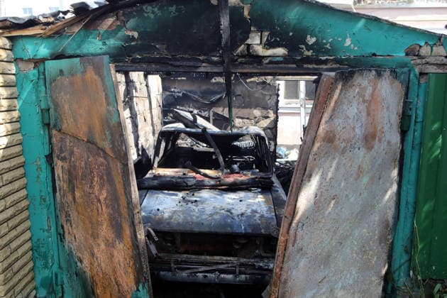 RECORD DATE NOT STATED A car destroyed in a massive combined Russian attack, Vyshneve, Kyiv region, Ukraine, on July 6, 2026. Russian forces launched a large-scale attack on the city and the region using ballistic and cruise missiles, as well as attack drones. Dozens of houses on five streets were destroyed, while warehouses and businesses sustained damage. More than 600 local residents were evacuated due to the detonation of explosive hazards. Six people were killed and at least 26 others were injured, including a nine-month-old baby and a 12-year-old child (Photo by Volodymyr Tarasov Ukrinform) Russian forces strike Zaporizhzhia with two guided bombs  Copyright: xVolodymyrxTarasovx