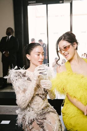 Somrutai Rattanawaraha and Heart Evangelista in the front row at the Germanier Fall Winter 2026–2027 Haute Couture fashion show during Paris Fashion Week (PFW) at the Palais de Tokyo in Paris, France, on July 7, 2026 Sam Delpech Bestimage Somrutai Rattanawaraha and Heart Evangelista at the Germanier show during Paris Haute Couture Fashion Week, for the presentation of the Fall Winter 2026–2027 Haute Couture collection, on July 7, 2026, Paris, France  Copyright: xSamxDelpechx xBestimagexSamxDelpechx xBestimagex