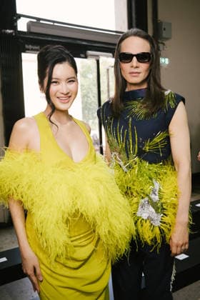 Jordan Roth and Somrutai Rattanawaraha in the front row at the Germanier Fall Winter 2026–2027 Haute Couture Collection fashion show during Paris Fashion Week (PFW) at the Palais de Tokyo in Paris, France, on July 7, 2026. Sam Delpech, Bestimage. Jordan Roth and Somrutai Rattanawaraha at the Germanier show during Paris Haute Couture Fashion Week, for the presentation of the Fall Winter 2026–2027 Haute Couture collection, on July 7, 2026, in Paris, France.  Copyright: xSamxDelpechx xBestimagexSamxDelpechx xBestimagex