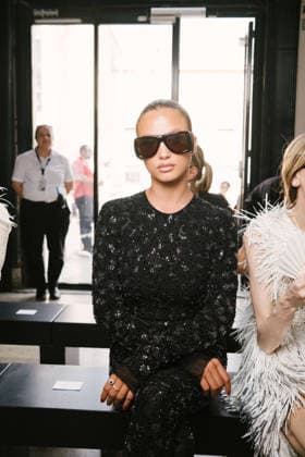 Rose Bertram in the front row at the Germanier Fall Winter 2026–2027 Haute Couture Collection fashion show during Paris Fashion Week (PFW) at the Palais de Tokyo in Paris, France, on July 7, 2026. Sam Delpech, Bestimage. Rose Bertram at the Germanier show during Paris Haute Couture Fashion Week, for the presentation of the Fall Winter 2026–2027 Haute Couture collection, on July 7, 2026, in Paris, France.  Copyright: xSamxDelpechx xBestimagexSamxDelpechx xBestimagex