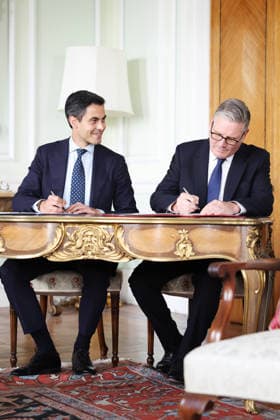 Prime Minister Keir Starmer attends NATO Summit in Türkiye 07 07 2026. Ankara, Türkiye. Prime Minister Keir Starmer bilateral meeting with Rob Jetten, Prime Minister of the Netherlands at the NATO Summit., Credit:Ben Perry B66 Avalon Turkey, Ankara  Copyright: xBenxPerryx xB66x xAvalonx 1115073060