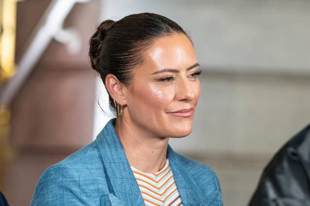 July 7, 2026, Bronx, New York, USA: Former player of Gotham FC Ali Krieger attends announcement the Gotham FC will play at Etihad Park stadium beginning in 2028 at City Hall press briefing in New York, NY on July 7, 2026. Bronx USA  - ZUMAr339 20260707_znp_r339_030 Copyright: xLevxRadinx