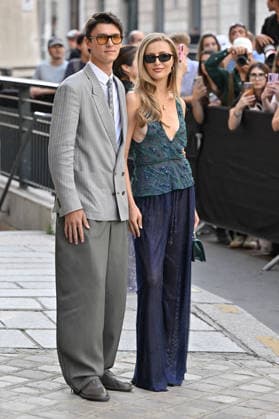 PFW Haute Couture Armani Prive Outside Arrivals JR Count Nikolai of Monpezat, Benedikte Thoustrup arriving at the Armani Prive show during Haute Couture Fashion Week in Paris, France, on 7 July 2026. Photo by Julien Reynaud APS-Medias ABACAPRESS.COM Paris France  Copyright: xReynaudxJulien APS-Medias ABACAx