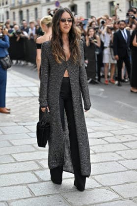 PFW Haute Couture Armani Prive Outside Arrivals JR Lyna Khoudri arriving at the Armani Prive show during Haute Couture Fashion Week in Paris, France, on 7 July 2026. Photo by Julien Reynaud APS-Medias ABACAPRESS.COM Paris France  Copyright: xReynaudxJulien APS-Medias ABACAx