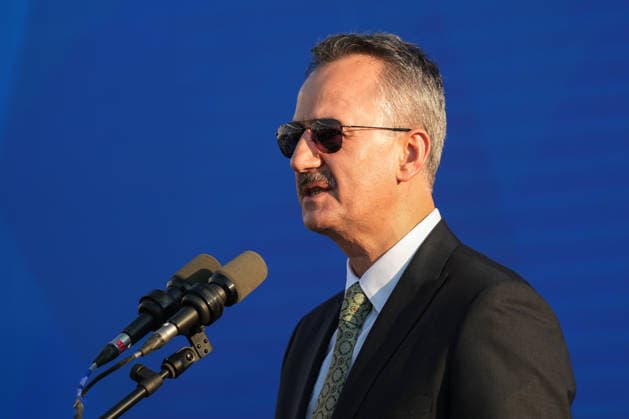 Defense Industry Forum 2026 as part of 36th NATO Summit in Ankara ANKARA, TURKIYE - JULY 7: President of the Presidency of Defense Industries (SSB) Haluk Gorgun delivers a speech during NATO Summit Defense Industry Forum 2026 Reception at the Turkish Aerospace Industries (TUSAS) Kahramankazan campus in Ankara, Turkiye on July 7, 2026. At the reception the land, sea, and air capabilities of the Turkish defense industry are showcased. Dilara Irem Sancar Anadolu Ankara Turkey. Editorial use only. Please get in touch for any other usage.  Copyright: x2026xAnadoluxDilaraxIremxSancarx
