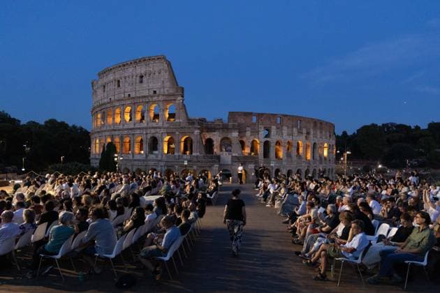 IPA86482400 - Opening of Quo Vadis?, the film festival in front of the Colosseum in Rome, organized by CSC Cineteca Nazionale and the Colosseum Archaeological Park  Copyright: xMatteoxNardonex xx 86482400