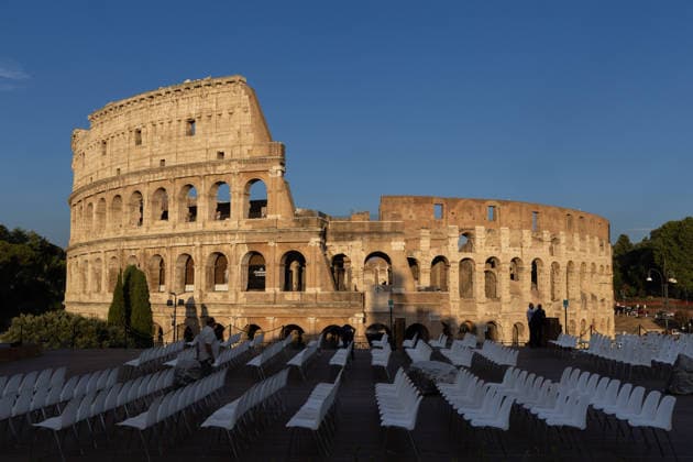IPA86482360 - Opening of Quo Vadis?, the film festival in front of the Colosseum in Rome, organized by CSC Cineteca Nazionale and the Colosseum Archaeological Park  Copyright: xMatteoxNardonex xx 86482360