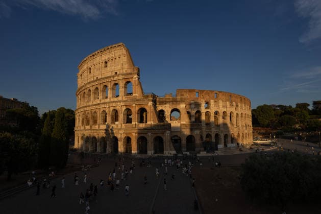 IPA86482368 - View of the Colosseum at sunset  Copyright: xMatteoxNardonex xx 86482368