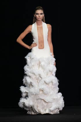 PFW - Stephane Rolland Runway A model walks the runway during the Stephane Rolland Haute Couture Fall Winter 2026 2027 show as part of Paris Fashion Week in Paris, France on July 07, 2026. Photo by Laurent Zabulon ABACAPRESS.COM  Copyright: xZabulonxLaurent ABACAx