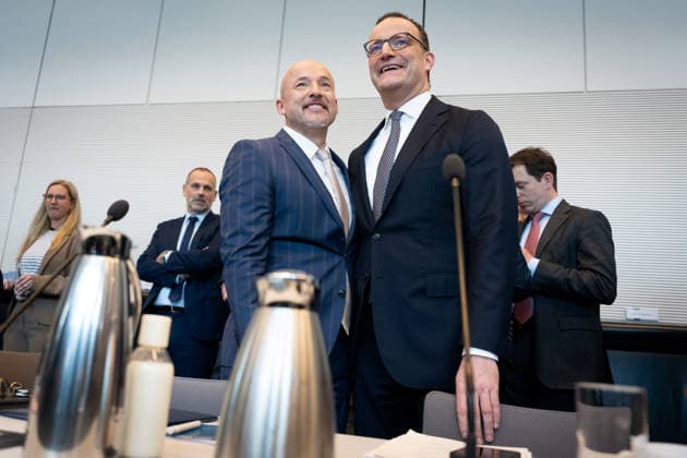 Bundestagsfraktion, CDU CSU Bundestag, Bundestagsfraktion, CDU CSU, Vorsitzender, Jens Spahn, CDU, Erster Stellvertreter, Alexander Hoffmann, CSU Berlin Berlin GER *** Bundestag Parliamentary Group, CDU CSU Bundestag, Bundestag Parliamentary Group, CDU CSU, Chair, Jens Spahn, CDU, First Deputy Chair, Alexander Hoffmann, CSU Berlin Berlin GER