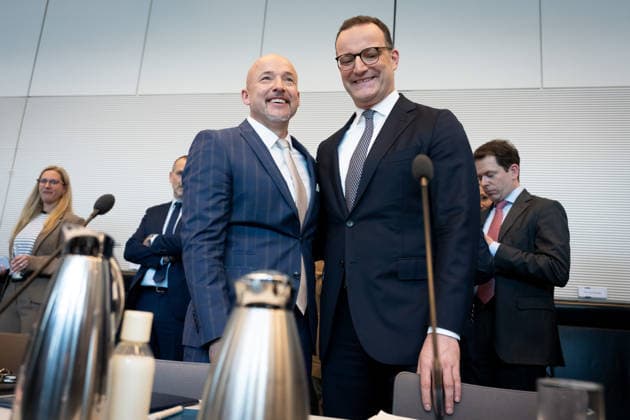 Bundestagsfraktion, CDU CSU Bundestag, Bundestagsfraktion, CDU CSU, Vorsitzender, Jens Spahn, CDU, Erster Stellvertreter, Alexander Hoffmann, CSU Berlin Berlin GER *** Bundestag Parliamentary Group, CDU CSU Bundestag, Bundestag Parliamentary Group, CDU CSU, Chair, Jens Spahn, CDU, First Deputy Chair, Alexander Hoffmann, CSU Berlin Berlin GER