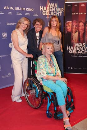 Maren Kroymann, Bettina Boettinger, Gaby Koester and Esther Schweins attend the premiere of the documentary film Was Haben Wir Gelacht on July 7, 2026, at the Cineplex Filmpalast in Cologne, Germany Premiere of the documentary film Was Haben Wir Gelacht at the Cineplex Filmpalast in Cologne, Germany *** Maren Kroymann, Bettina Boettinger, Gaby Koester, and Esther Schweins attended the premiere of the documentary film *Was Haben Wir Gelacht* on July 7, 2026, at the Cineplex Filmpalast in Cologne, Germany. Premiere of the documentary film *Was Haben Wir Gelacht* at the Cineplex Filmpalast in Cologne, Germany