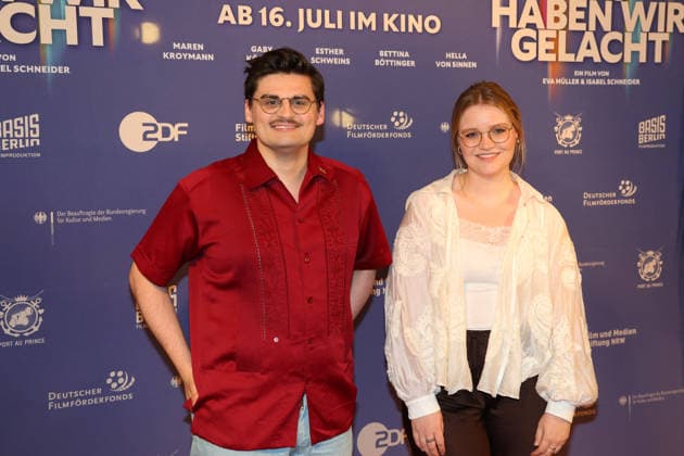 Miguel Robitzky and Carolin Worbs attend the premiere of the documentary film Was Haben Wir Gelacht on July 7, 2026, at the Cineplex Filmpalast in Cologne, Germany Premiere of the documentary film Was Haben Wir Gelacht at the Cineplex Filmpalast in Cologne, Germany *** Miguel Robitzky and Carolin Worbs attend the premiere of the documentary film *Was Haben Wir Gelacht* on July 7, 2026, at the Cineplex Filmpalast in Cologne, Germany. Premiere of the documentary film *Was Haben Wir Gelacht* at the Cineplex Filmpalast in Cologne, Germany