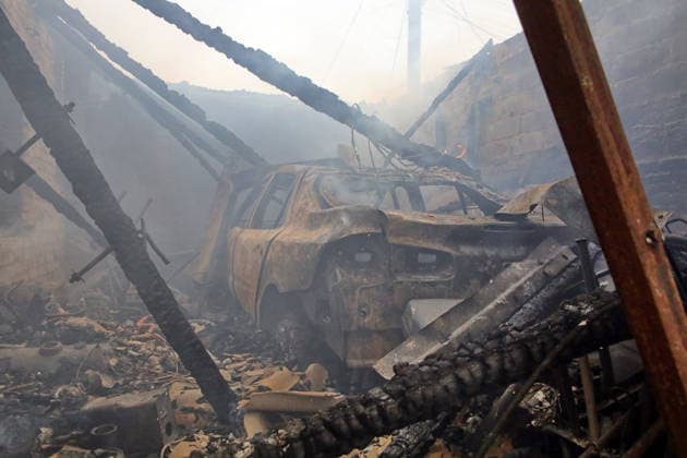RECORD DATE NOT STATED A car destroyed in a massive combined Russian attack, Vyshneve, Kyiv region, Ukraine, on July 6, 2026. Russian forces launched a large-scale attack on the city and the region using ballistic and cruise missiles, as well as attack drones. Dozens of houses on five streets were destroyed, while warehouses and businesses sustained damage. More than 600 local residents were evacuated due to the detonation of explosive hazards. Six people were killed and at least 26 others were injured, including a nine-month-old baby and a 12-year-old child (Photo by Volodymyr Tarasov Ukrinform) Russian forces strike Zaporizhzhia with two guided bombs  Copyright: xVolodymyrxTarasovx