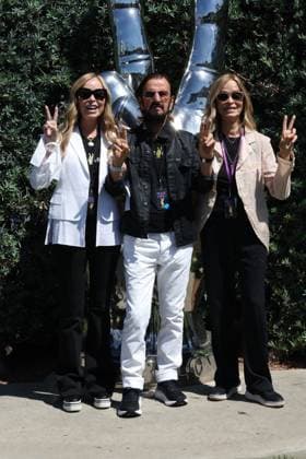 BEVERLY HILLS, CALIFORNIA - JULY 07: Marjorie Bach, Ringo Starr and Barbara Bach at Ringo s Peace & Love Birthday Celebration on July 07, 2026 in Beverly Hills, California. Credit: USA - ZUMAa123 20260707_zaa_a123_164 Copyright: xAdMediax